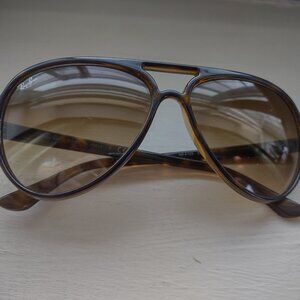 Ray-Ban RB4125 Cats 5000 Havana Green Lens Sunglasses